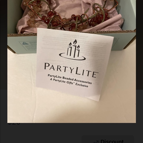 PartyLite Moroccan Spice Beaded Candle Ring - Picture 5 of 5